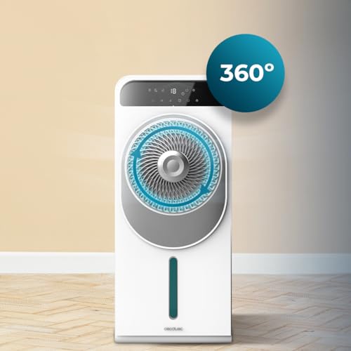 Cecotec Climatizador Evaporativo EnergySilence 5000 Cool Wave, 28 W, Motor DC, Depósito 5L, Mando a distancia, Pantalla LED, Control táctil, 12 Velocidades, Temporizador hasta 9h, Oscilación de 360º - imagen 10