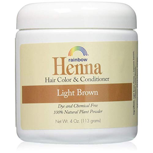 Rainbow Research Henna Hair Color and Conditioner Persian Light Brown - 4 Oz, Pack of 5