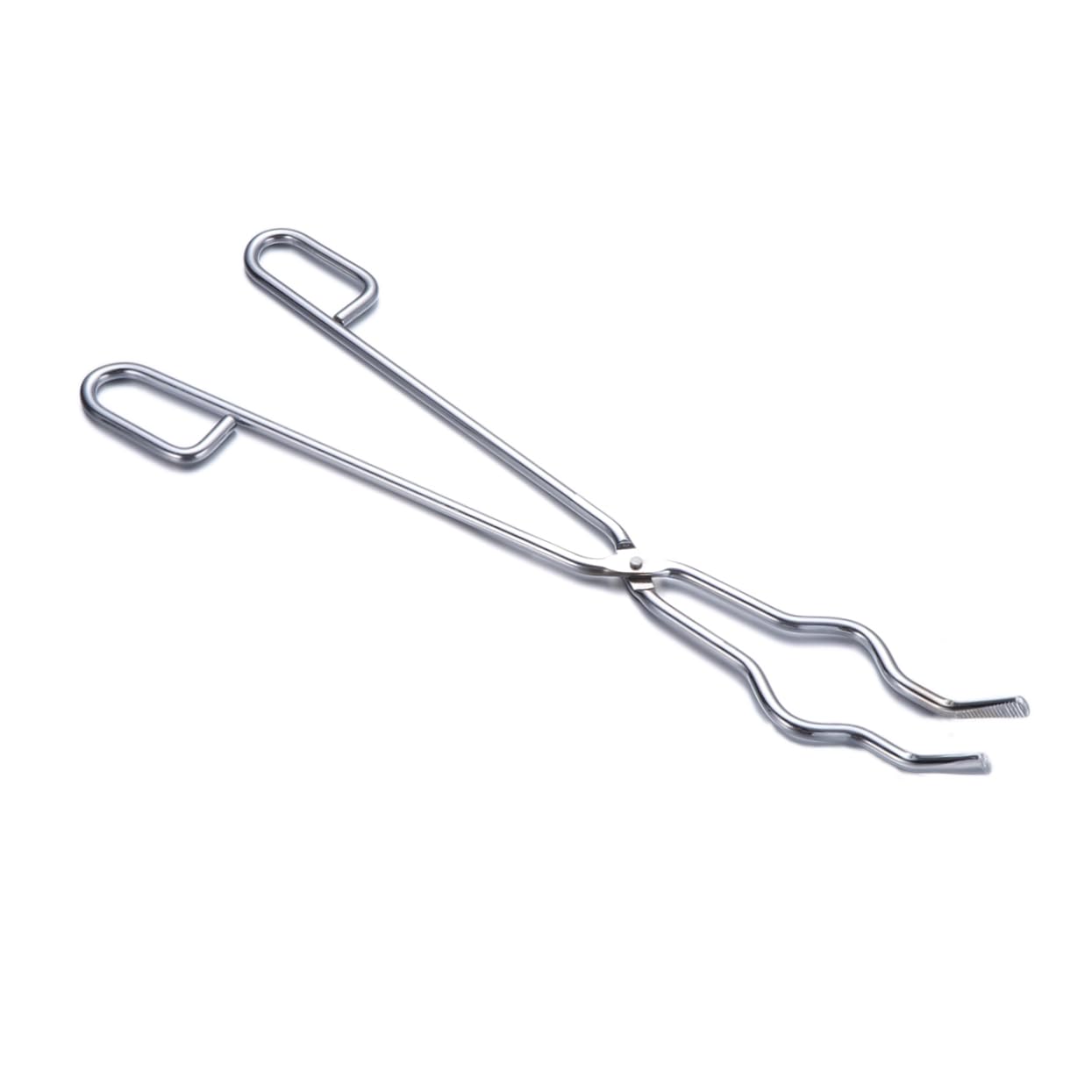iplusmile Pinzas Para Crisol De Acero Cromado 45 Cm, Portamatraz Seguro Mango Antideslizante, Abrazadera Para Matraces y Vasos De Precipitados En Laboratorio Industrial