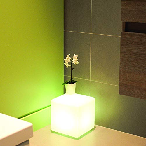 Mr.go 12-Inch Rechargeable Magic Led Light Cube Stool With Remote Control Fun Mood Light Lamp Soothing Night Light Decorative Lighting For Home Kids Bedside Bedroom Nightstand Nursery Pool Party #TOP5