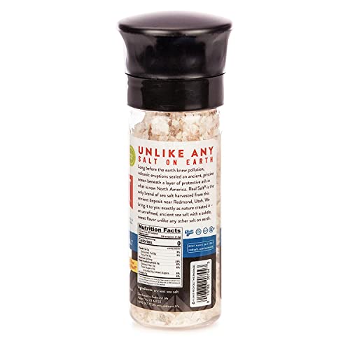 Redmond Real Sea Salt - Natural Unrefined Gluten Free, Coarse Salt With Coarse Grinder (Original Bundle) #TOP3