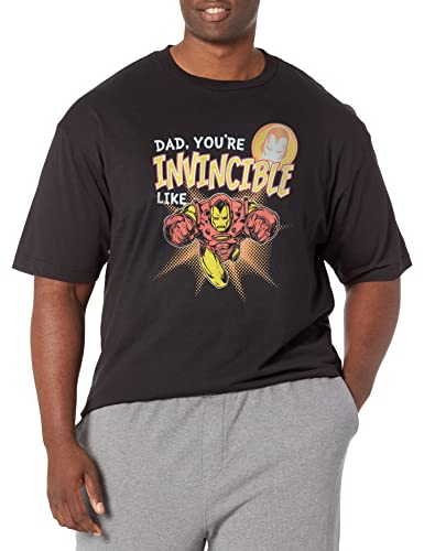 T-shirt Marvel Invincible Like Dad homme haut imprimé geek vêtement coton