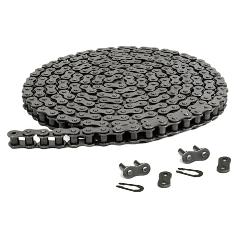 Jeremywell 41 Roller Chain 10 Feet with 2 Connecting Links for Go Karts, Mini Bikes, Scooters, ATV, MTV, Dirt Bike and Other Industrial Machinery Cover