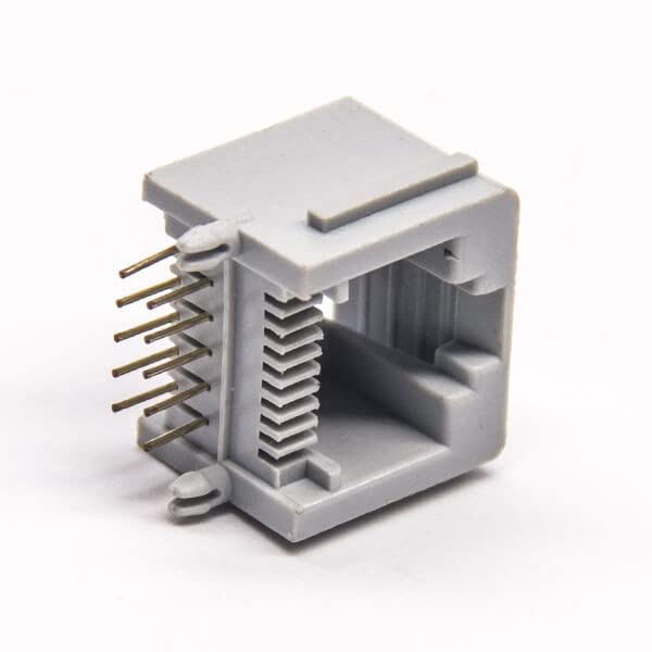 30PCS RJ50 10P10C Right Angled Gray Plastic Modular Connector Unshielded Without LED
