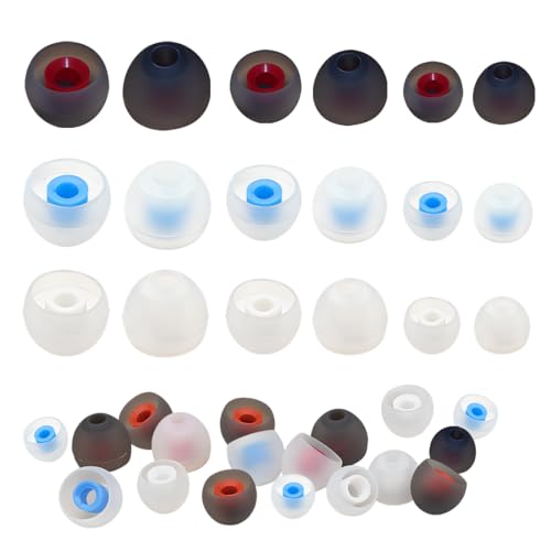 LQUYTA 90 Almohadillas de Silicona de Repuesto, Almohadillas Auriculares, Almohadillas Suaves, Para La Mayoría De Auriculares Y Auriculares Bluetooth