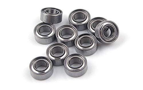 Autobahn88 Precise Quality 4x8x3mm HopUp Metallic Shielded Metric Ball Bearing for Drone Helicopter, RC Miniature Toys (Pack of 10)