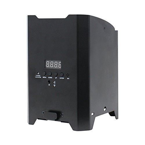 LEDJ Rapid QB1 RGBW - Par de luces LED (funciona con pilas), color negro