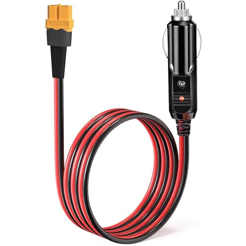LUYING 車載シガーソケット充電ケーブル 1.5m シガーから XT60 ポート 12V 24V エネルギー貯蔵ポータブル電源に