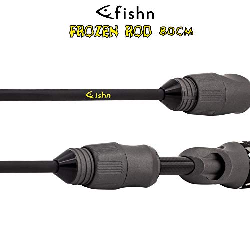 FISHN FROZEN Eisangel – Eisrute – Eisangelrute – Länge: 80cm – hohe Belastbarkeit – handlich und leicht – Carbon - zum Angeln auf alle Fischarten wie Raubfische - Hecht, Barsch Zander, Forelle - Image 5