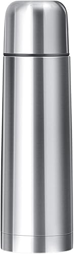 Miniatura 8 de Botella térmica aislada de acero inoxidable con taza, frasco de doble pared aislado al vacío, botella de agua para té, bebidas calientes y frías,