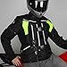 Upgraded Motorcycle Airbag Vest,Breathable Waterproof Jacket with Reflective Strips,Protective Gear for Motorcycle/Horse Riding (Black1, X-Large)