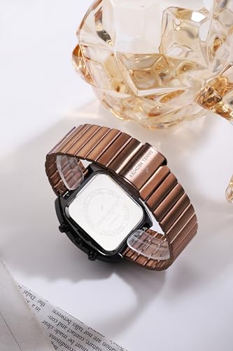Image of Daniel Hechter Paris Bercy Collection Modern Multi Functional Watch for Men with Square Dial and Stainless Steel Strap