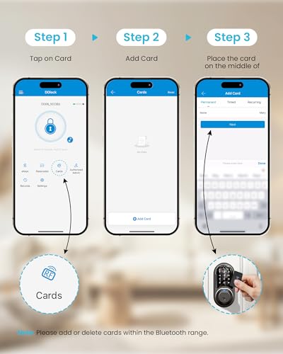 Smart Deadbolt Lock with Bluetooth
