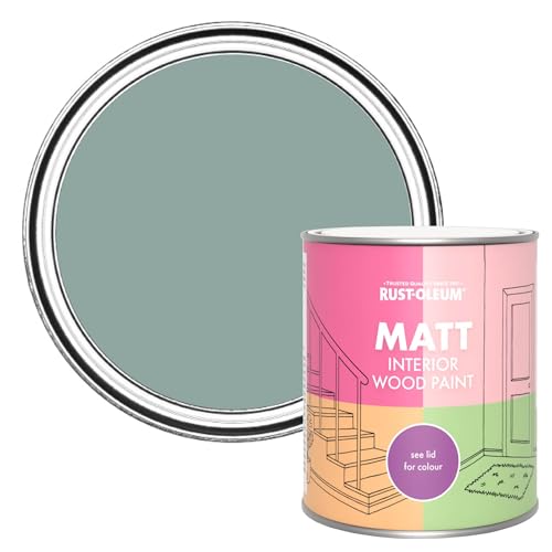 Rust-Oleum Blue Interior Wood Paint in Matt Finish - Gresham Blue 750ml