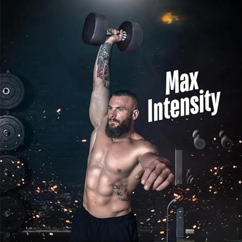 Image of Rubber Professional Bouncer Dumbbell Set - Fixed Weight for Home and Gym Training (Black & Silver, 10 Kg Pair)