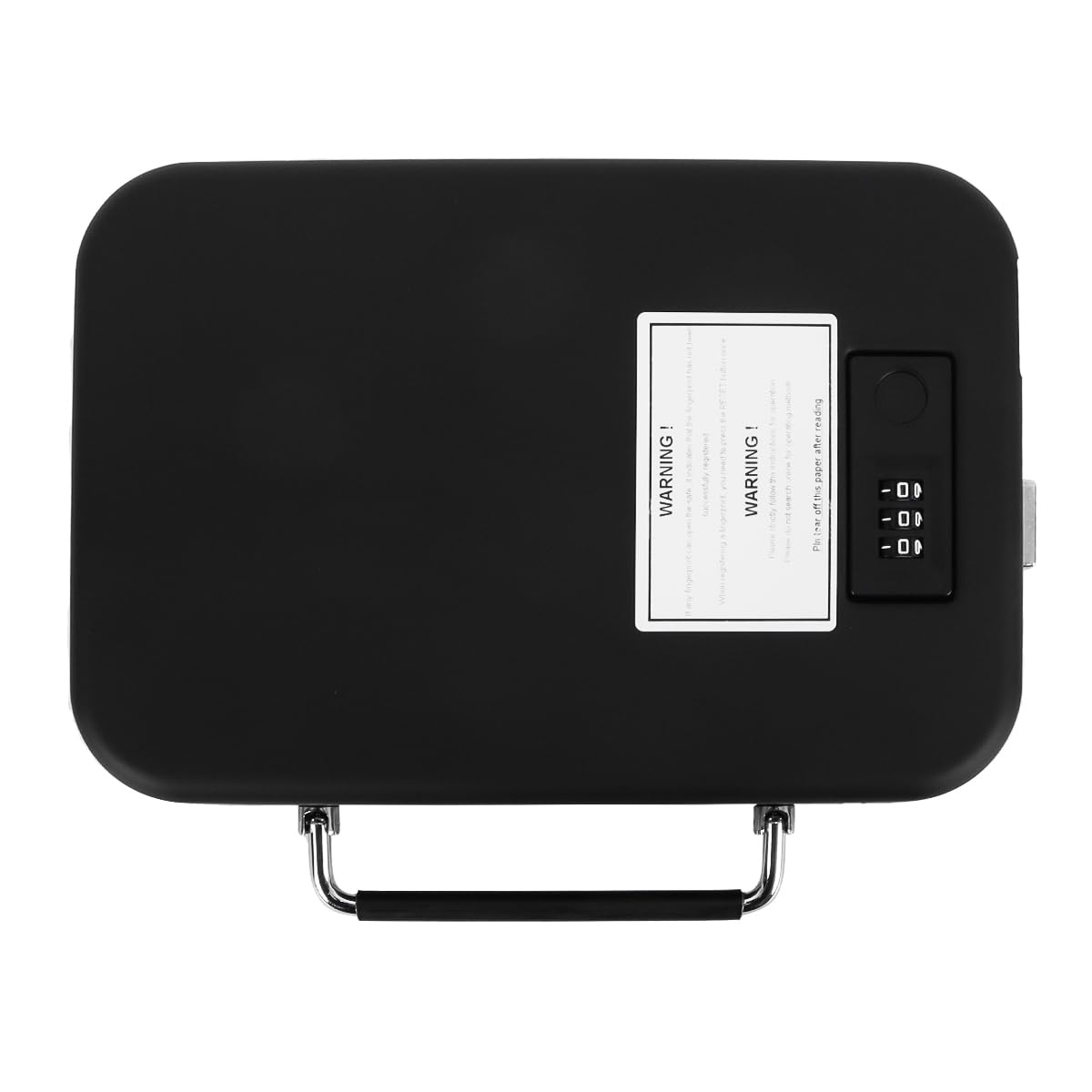 Caja Fuerte Portátil Con Cerradura De Combinación Y Huella Dactilar Para Documentos Y Joyas