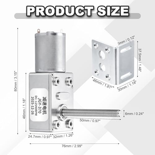 Motor de engranaje helicoidal de 12V para un alto par potente y rotación precisa 2