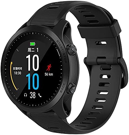 Pulseira para Garmin Forerunner 945, pulseira de silicone macio d...
