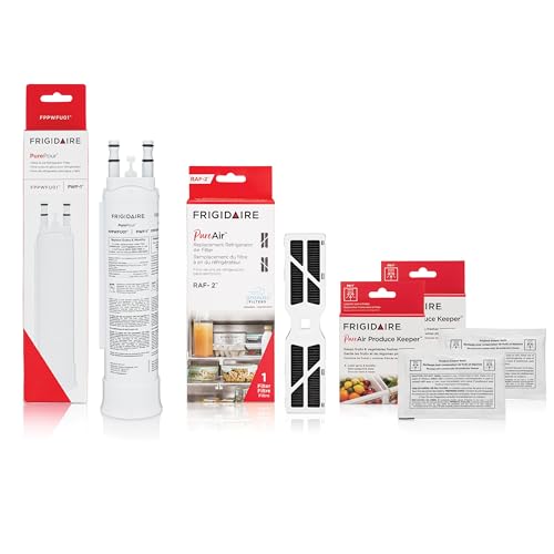 Frigidaire PurePour PWF-1 FPPWFU01 + PureAir RAF-2 FRGPAAF2 + 2 pcs PK-1 FRPAPKRF Water & Air Filter Combo