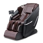 VEVOR Fauteuil de Massage avec Piste SL Flexible, Masseur Shiatsu 3D Complet du Corps, Zéro Gravité, 10 à 18 Modes Automatiques, Chauffage, Haut-Parleur Bluetooth, Coussin d’Air, et Écran Tactile