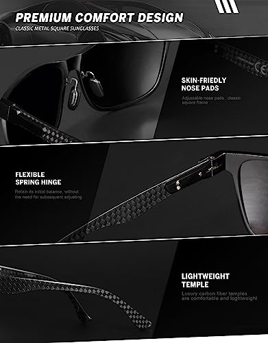 ANYLUV Mens Sunglasses Polarized Upgraded Carbon Fiber Temple Sun Glasses Fashion Driving with UV Protection4