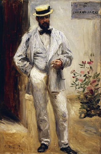 Impression sur toile Portrait de Charles le Coeur Renoir - Peinture moderne de collection
