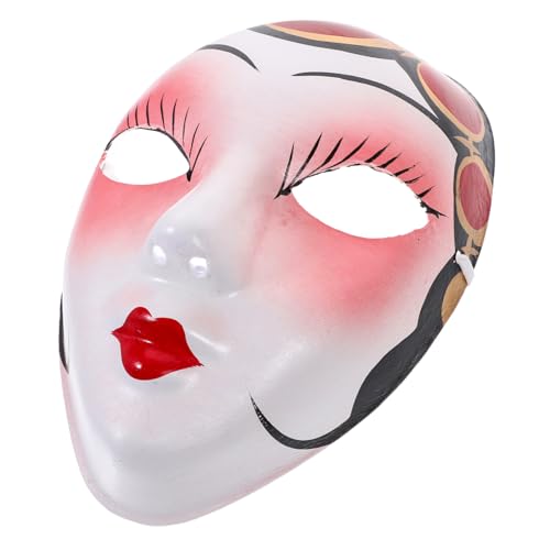 ERINGOGO Chinese Opera Mask Wall Decoration Decorative Face Mask for Home Decor Gathering Accessory Portable Cosplay Mask Flower Style