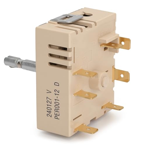 This DG44-01006B/PER001-12D two-position rotary switch is compatible with Samsung gas stove control panels and can be used for replacement and repair of gas stove components.