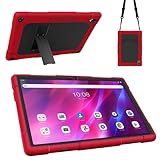 Sozengba for Vastking KingPad K10 Pro Case,Shockproof Kids Friendly Full-Body with Kickstand for Vastking KingPad K10/K10 Pro/Z10/BYYBUO SmartPad A10/Oangcc 10.1' Android 10 Tablet (Red/Black)