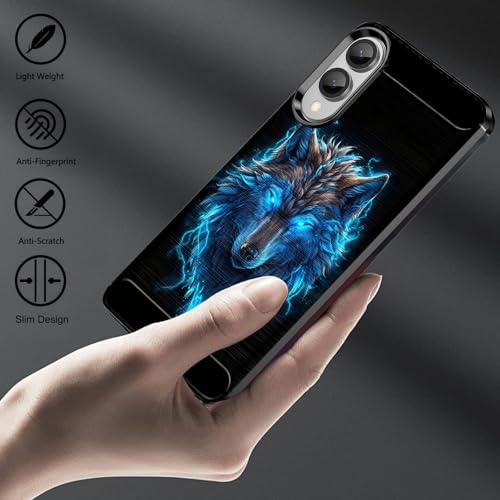 Coque protection fine Samsung S25 Edge 6.7 motif loup