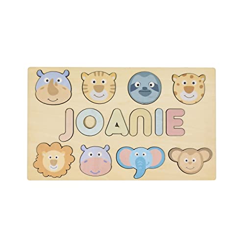 Name Animals Puzzle Busy Board Custom Personalized Baby