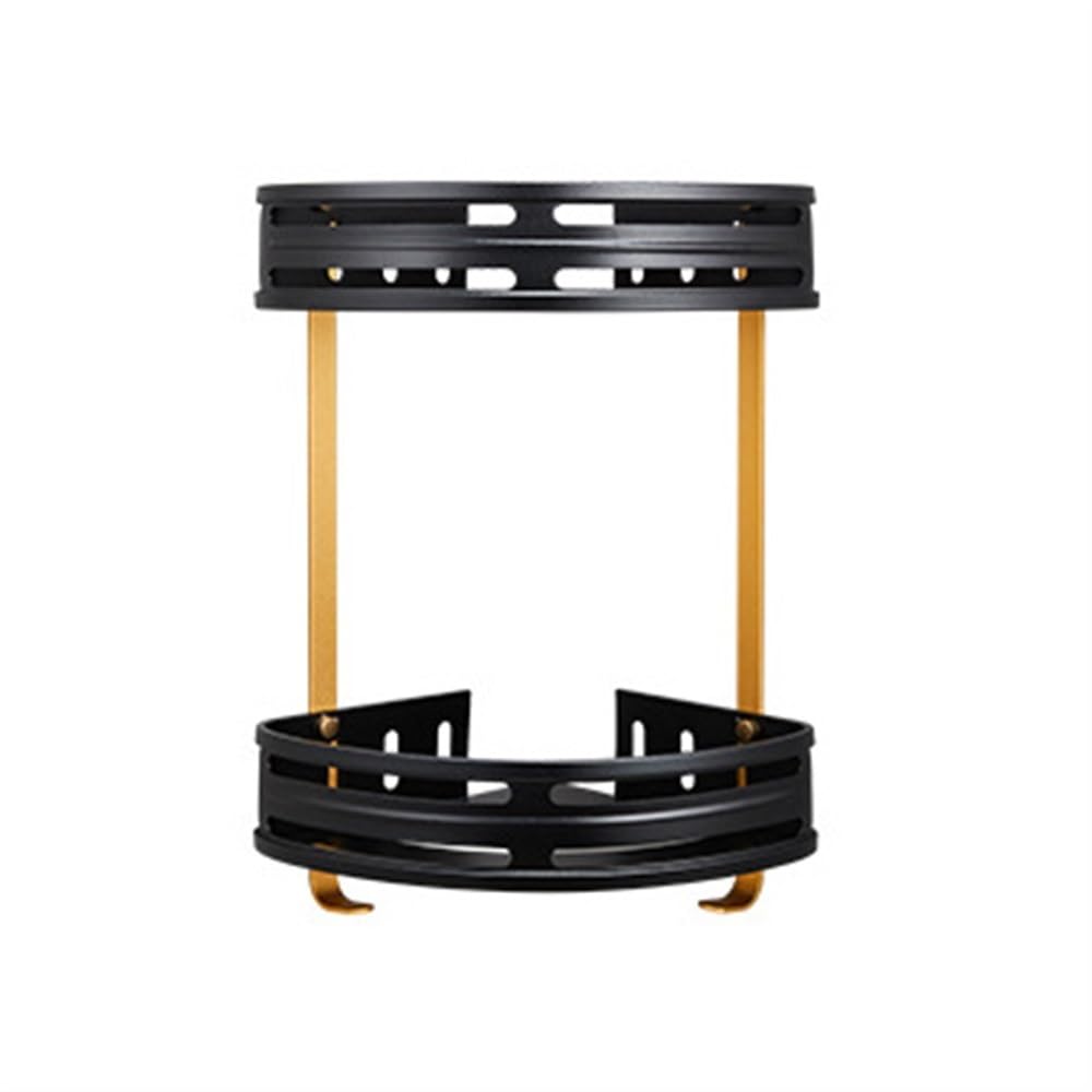 Ruiseawing 2 Tiers Shower Caddy Hanging Shower Caddy Rack with Hooks Shower Organizer Rustproof Bathroom Holder Shelf