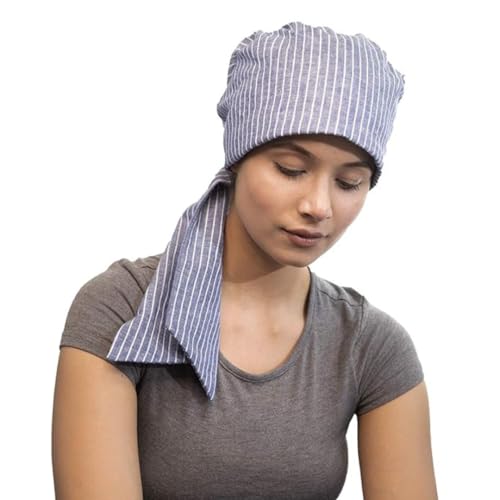 Cotton Batik Easy to Tie Pre-Tied Headwrap Headscarf for Hair Loss Chemo Slip on Scarf Headwear Women2