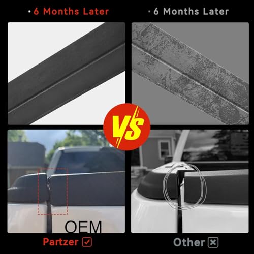 Partzer Tailgate Top Molding Protector Cap Compatible with 2004-2008 Ford F150, Spoiler Top Protector Cover Replacement for FO1904106 5L3Z9940602AAA (Ford F150 2004-2008) - Thumbnail 6