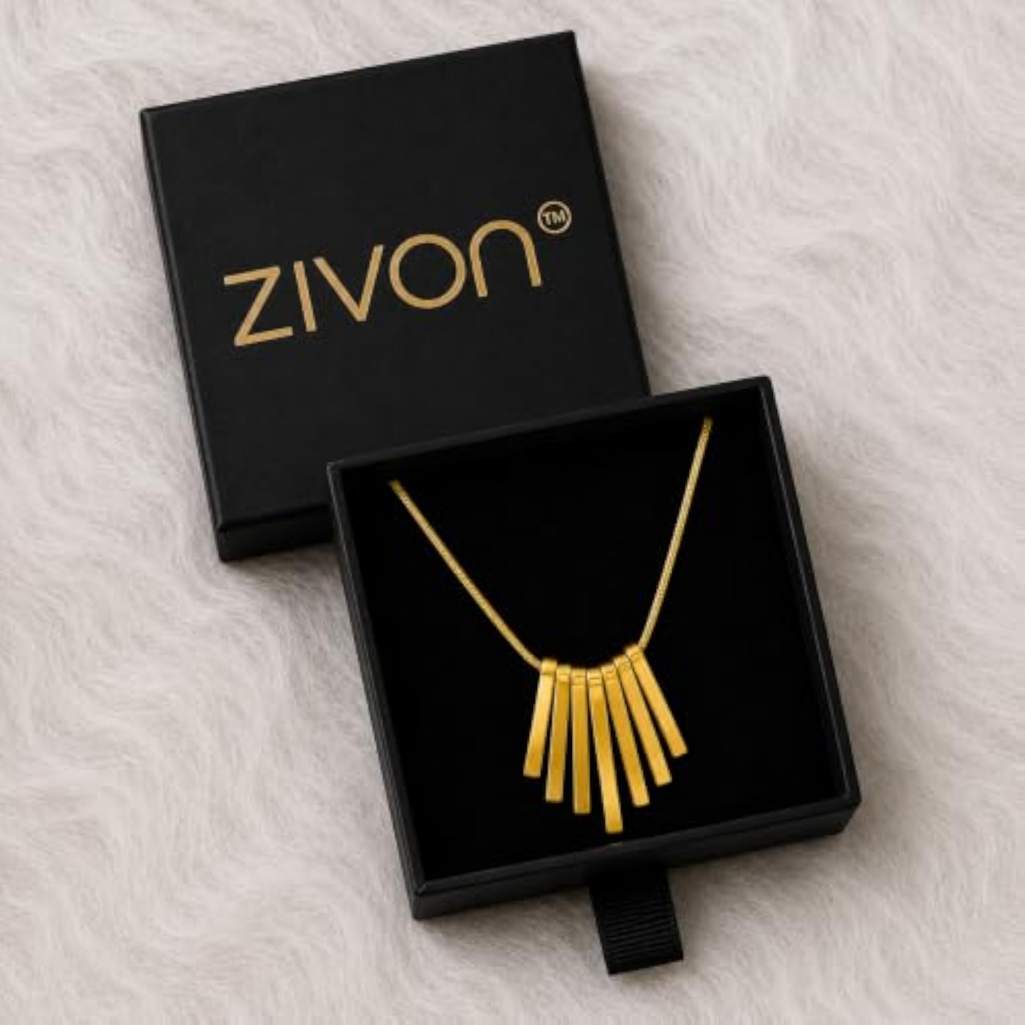 18K Cascade Necklace for Women and Girls, Elegant Design