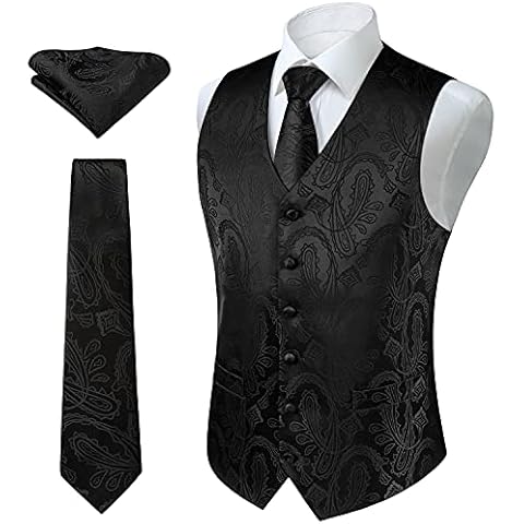 Enlision Paisley Floral Waistcoat Set Cover