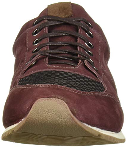 Marc Joseph New York Men's Genuine Leather Made In Brazil Luxury Fashion Trainer Sneaker, Wine Nubuck, 7 M Us #TOP1