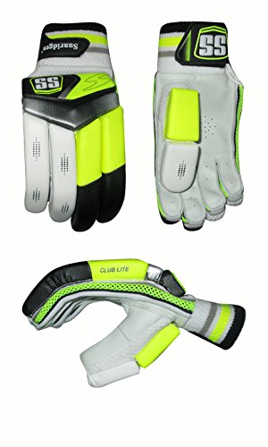 SS Cricket Club Lite Cricket Batting Gloves, Men\'s Right Handed (Yellow) - Thumbnail 2