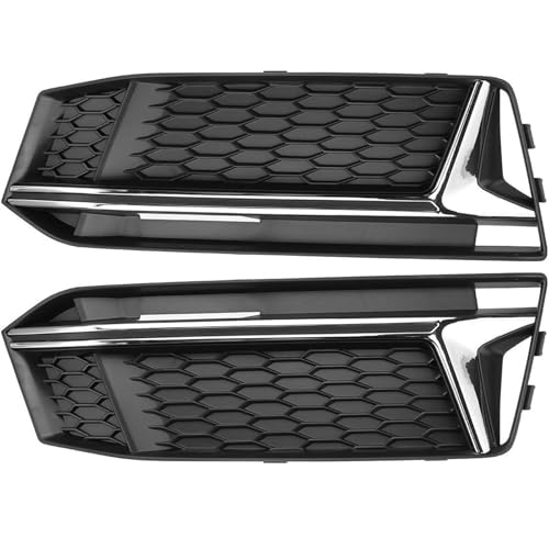 Grille de phare antibrouillard avant A4 B9 S-Line S4 couvercle lampe grille hexagonale 2 pièces