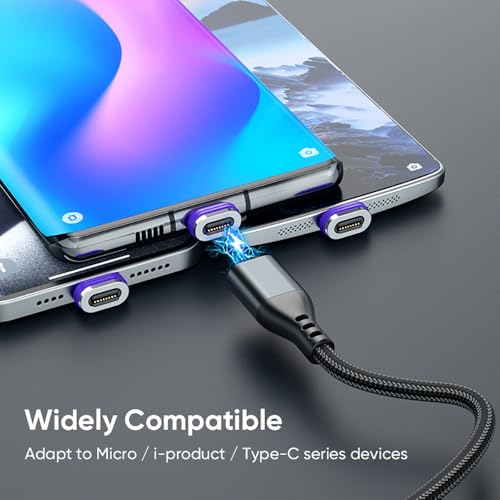 Adaptador micro USB magnético NESTELLE de 100W PD con carga rápida y datos para cables USBC 5