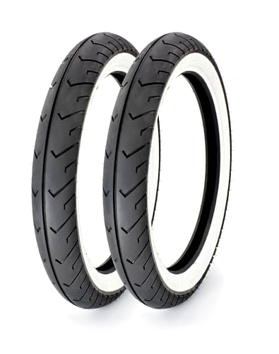 2 Sava Mitas Weißwand Reifen "MC-2" 2,75 x 16 Zoll, 46J, Simson S51 KR51 SR4 Mofa Schwalbe Duo