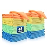 Cleaning Rags 20Pcs/Pack Microfiber Dust Cleaning Cloth 4 Colors Multifunctional Cleaning Rag for Kitchen Car