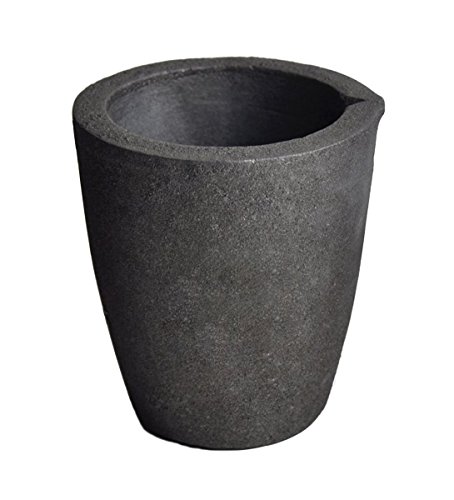 #3-4 Kg ProCast Foundry Clay Graphite Crucible Cup with Pour Spout for Melting Metal, 4kg Big Graphite Crucible, Propane Torch, Melting Furnace Casting Refining Gold,Silver,Copper, Iron,Brass,Aluminum
