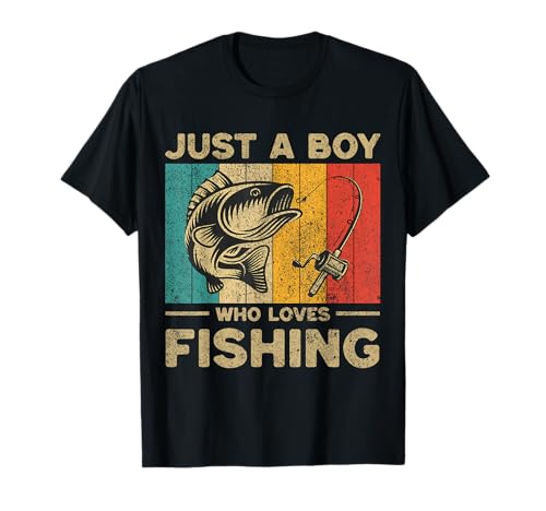 Funny Vintage Fishing Jokes Boys Fisherman Bass Fish T-Shirt cover