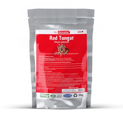 50 g de Ginseng Malasio Rojo en Polvo Puro – Stema tuberosa Ideal para sopas, batidos y postres