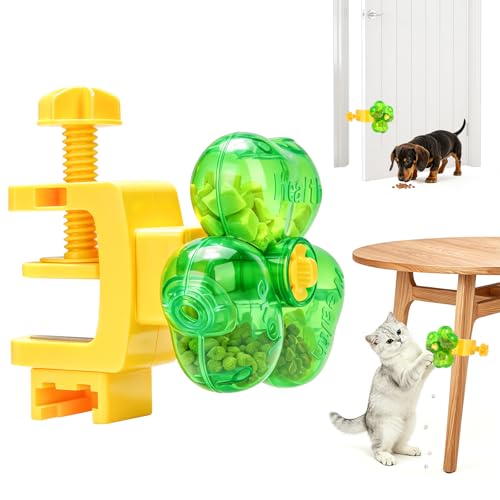 Mocuba Cat Toy for Indoor Cats Clover Shape Treat Dispenser Interactive Puzzle cat Toy for IQ Training Enrichment Toys as Gifts for PupiesCats Dogs