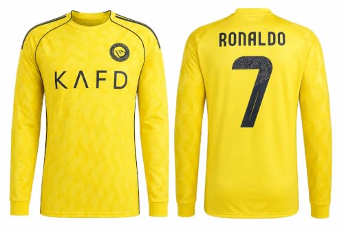 Image of Sports Football Al Nasser New Jersey Ronaldoo 7 Tshirt 2026 /2027 for Men & Boys