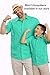 Guytalk Boy's Short Sleeve Cuban Guayabera Shirt Mexican Wedding Shirt