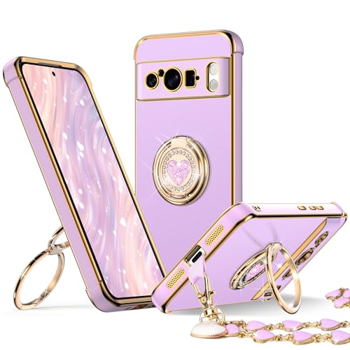 Coque Pixel 8 Pro antichute violette résout le problème de prise en main