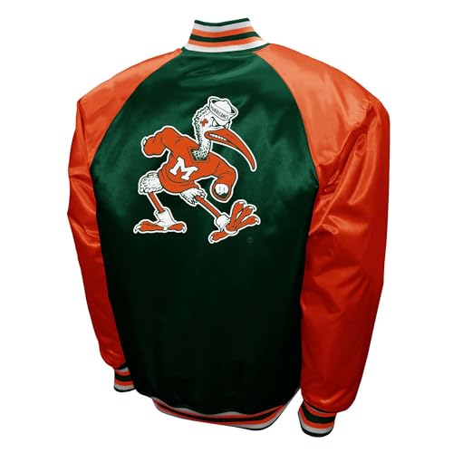 Franchise Club Mens The Game Satin Jacket (Miami, Medium) - Image 2